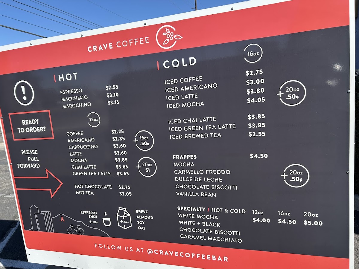 Crave Coffee Bar Menu - Image 2