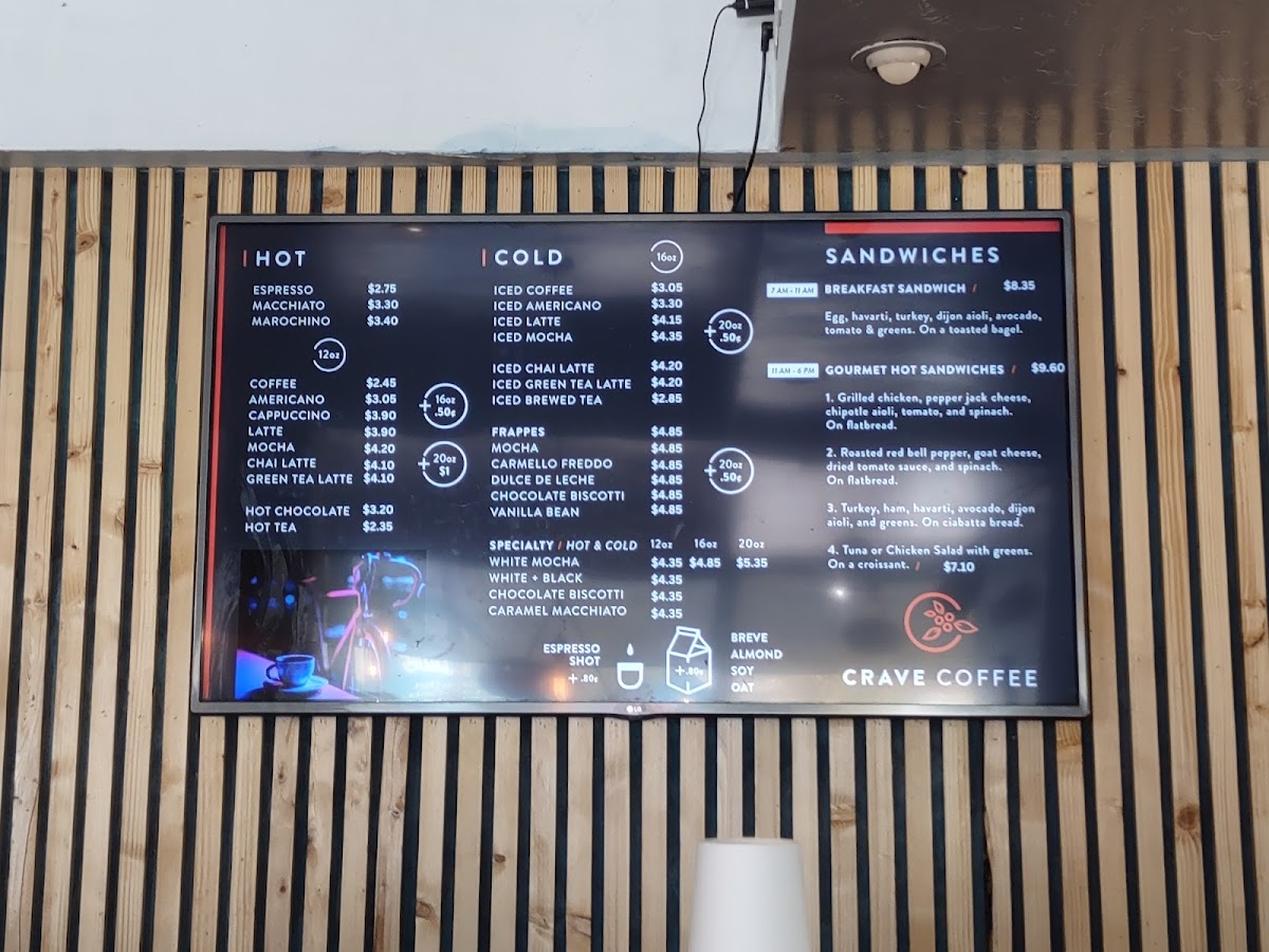 Crave Coffee Bar Menu - Image 6